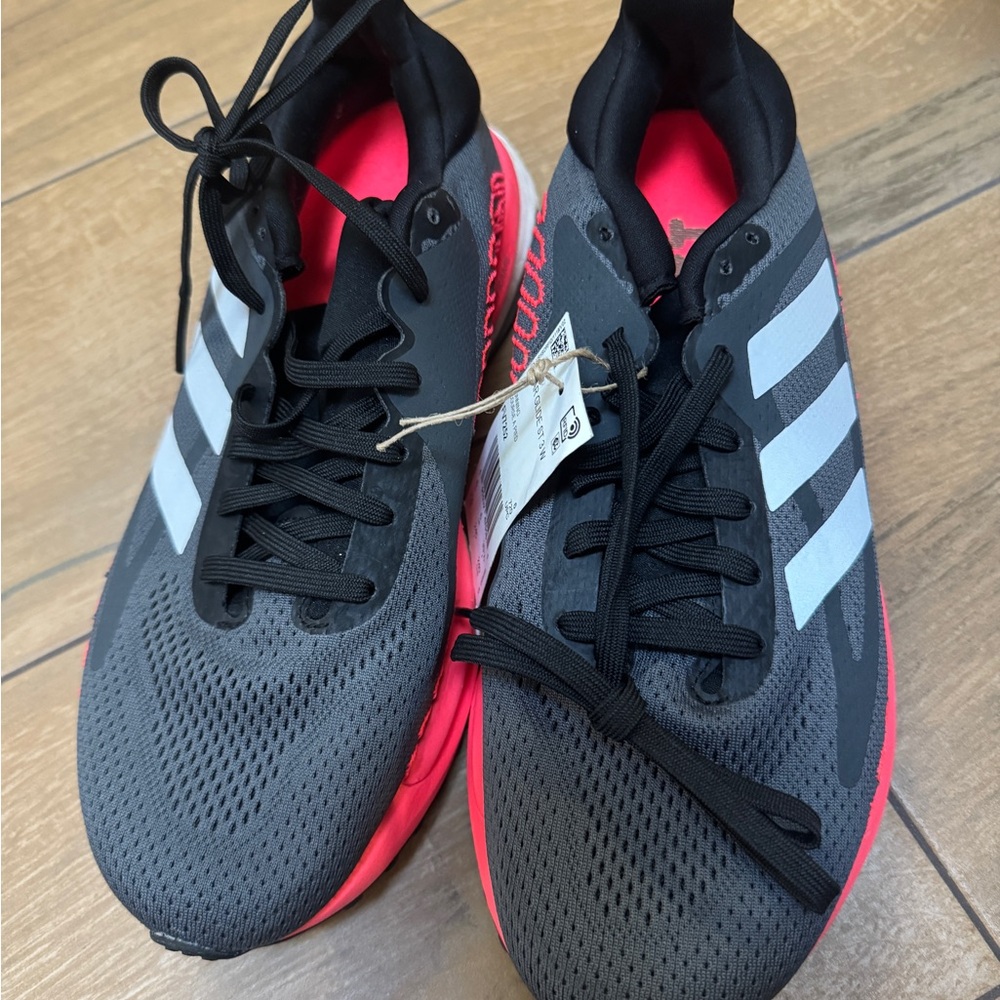 Adidas Men's Gray and Pink Athletic Shoes